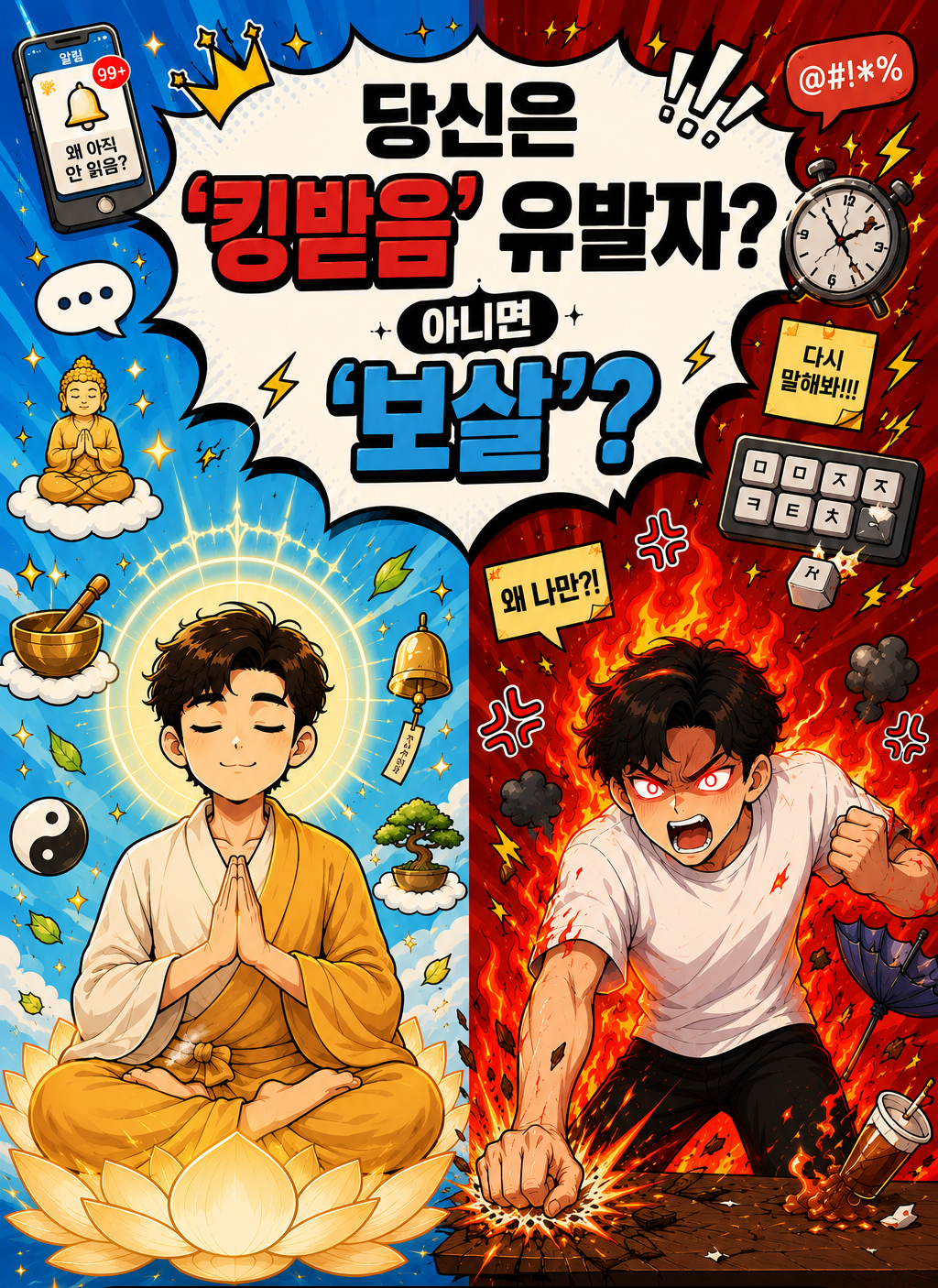 당신은 '킹받음' 유발자? 아니면 '보살'? 표지